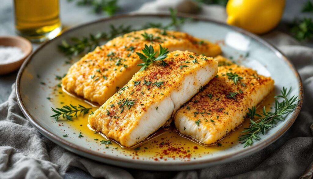 Je prépare ces filets de poisson à la moutarde et aux herbes dès que j’ai besoin d’un repas express et savoureux