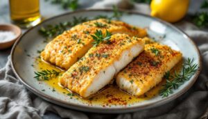 Je prépare ces filets de poisson à la moutarde et aux herbes dès que j’ai besoin d’un repas express et savoureux