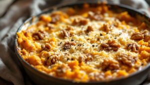 Gratin butternut fromage noix : recette facile et fondante