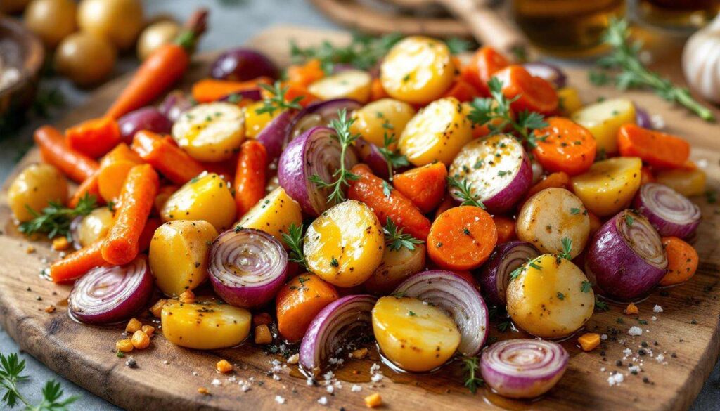 Ces légumes rôtis au four prennent une saveur incroyable avec cette simple astuce de cuisson