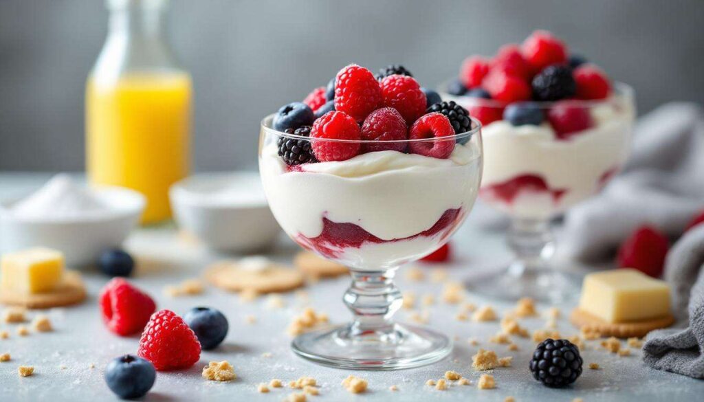 Verrines de mousse aux fruits rouges : légères, aériennes et prêtes à l’avance