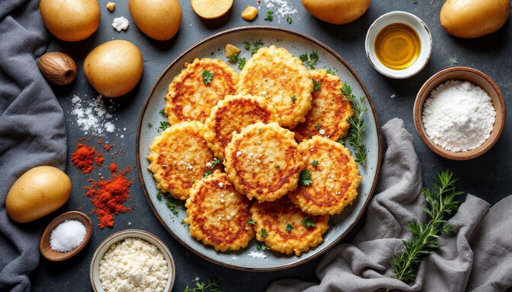 « Je les prépare en 10 minutes pour toute la famille » : mes galettes de pommes de terre crousti-dorées au four, bien plus légères que des frites