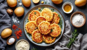 « Je les prépare en 10 minutes pour toute la famille » : mes galettes de pommes de terre crousti-dorées au four, bien plus légères que des frites
