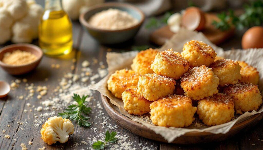 « J’en fais à chaque apéro d’hiver » : les croquettes de chou-fleur dorées au four, légères, savoureuses et prêtes en 30 minutes