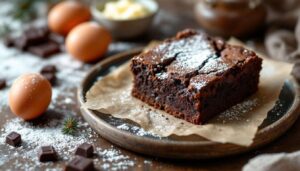 Moelleux bluffant, chocolat intense et zéro farine : le brownie healthy express avec 4 ingrédients du placard pour un goûter d’hiver fondant à souhait