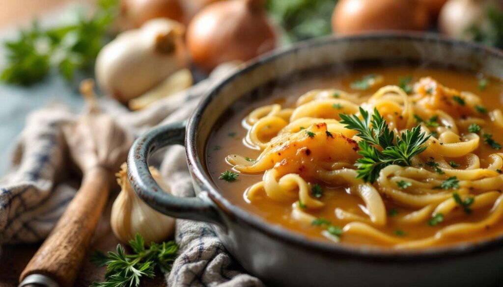 Aucune recette de soupe à l'oignon ne mentionne cet ingrédient qui donne plus de goût