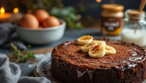 Voici le gâteau au chocolat en 4 ingrédients et 5 minutes, sain et fondant, qui fait chavirer novembre sans sucre ajouté ni farine
