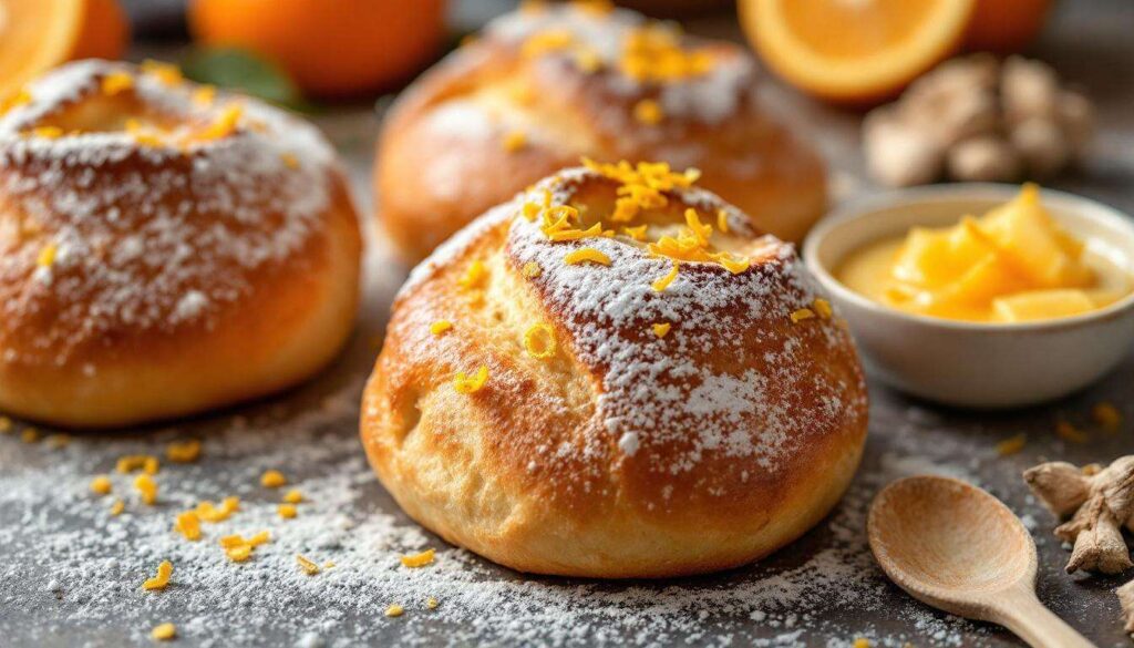 Brioches à la clémentine de Corse