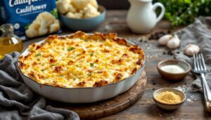 Gratin de chou-fleur croustillant : le plat familial prêt en 25 minutes pour les soirs pressés
