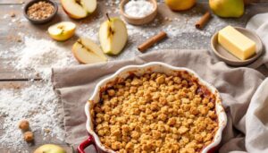 Crumble pommes-poires express : le dessert réconfortant prêt en 30 minutes pour février