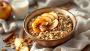 Porridge d'avoine aux pommes caramélisées : le petit-déjeuner d'hiver conseillé par les cardiologues