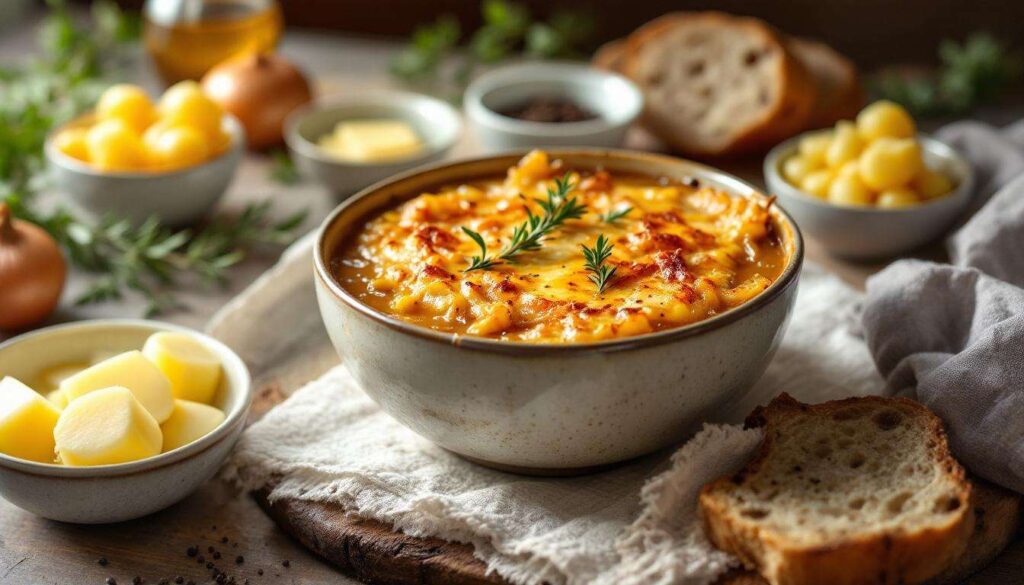 Soupe à l’oignon gratinée : la recette traditionnelle remise au goût du jour par Cyril Lignac